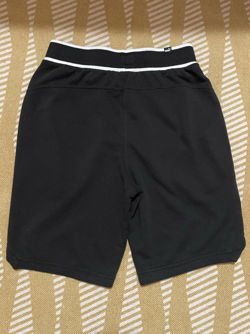 Puma Black Athletic Shorts with Contrast Stripe Waistband – Small EUC - Picture 10 of 14